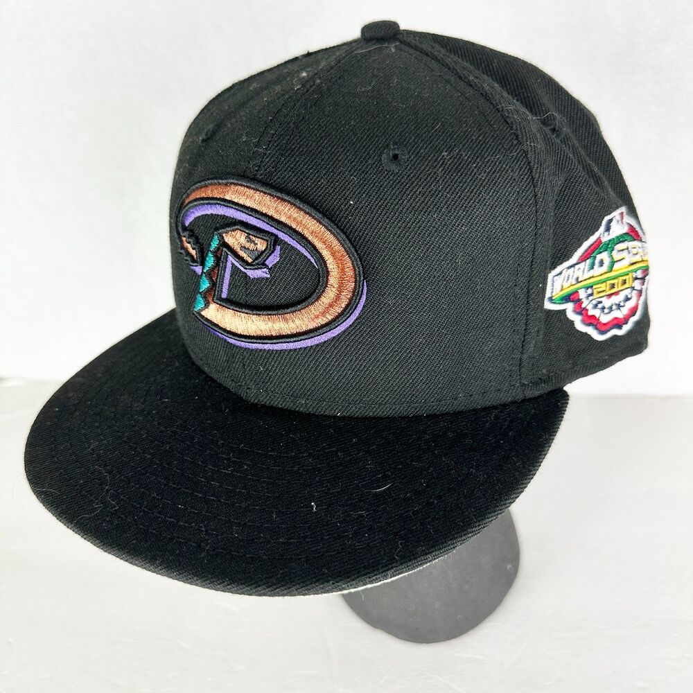 New Era Arizona Diamondbacks 2001 World Series Cooperstown Hat Fitted Size 7 1/4